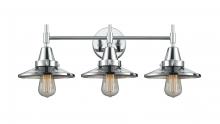 Innovations Lighting 447-3W-PC-M7-PC - Railroad - 3 Light - 26 inch - Polished Chrome - Bath Vanity Light