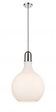  492-1S-PN-G581-16 - Amherst - 1 Light - 16 inch - Polished Nickel - Stem hung - Pendant