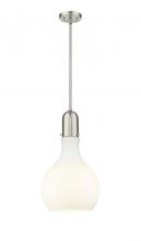  492-1S-SN-G581-12 - Amherst - 1 Light - 12 inch - Brushed Satin Nickel - Stem hung - Mini Pendant