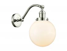 Innovations Lighting 515-1W-PN-G201-8 - Beacon - 1 Light - 8 inch - Polished Nickel - Sconce
