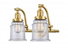 Innovations Lighting 515-2W-SG-G182 - Canton - 2 Light - 18 inch - Satin Gold - Bath Vanity Light