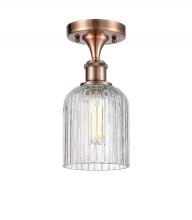 Innovations Lighting 516-1C-AC-G559-5CL - Bridal Veil - 1 Light - 5 inch - Antique Copper - Semi-Flush Mount