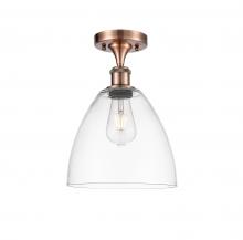 Innovations Lighting 516-1C-AC-GBD-92 - Bristol - 1 Light - 9 inch - Antique Copper - Semi-Flush Mount