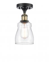 Innovations Lighting 516-1C-BAB-G392 - Ellery - 1 Light - 5 inch - Black Antique Brass - Semi-Flush Mount