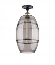 Innovations Lighting 516-1C-BAB-G557-10SM - Vaz - 1 Light - 10 inch - Black Antique Brass - Semi-Flush Mount