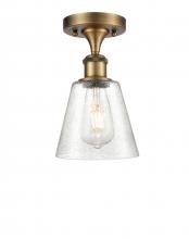 Innovations Lighting 516-1C-BB-G454 - Caton - 1 Light - 5 inch - Brushed Brass - Semi-Flush Mount