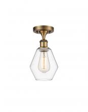 Innovations Lighting 516-1C-BB-G652-6 - Cindyrella - 1 Light - 6 inch - Brushed Brass - Semi-Flush Mount