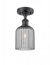 Innovations Lighting 516-1C-BK-G559-5SM - Bridal Veil - 1 Light - 5 inch - Matte Black - Semi-Flush Mount