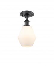 Innovations Lighting 516-1C-BK-G651-6 - Cindyrella - 1 Light - 6 inch - Matte Black - Semi-Flush Mount