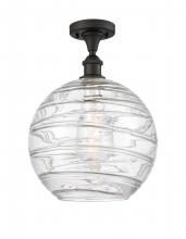 Innovations Lighting 516-1C-OB-G1213-10 - Athens Deco Swirl - 1 Light - 10 inch - Oil Rubbed Bronze - Semi-Flush Mount