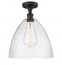 Innovations Lighting 516-1C-OB-GBD-124 - Bristol - 1 Light - 12 inch - Oil Rubbed Bronze - Semi-Flush Mount