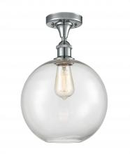 Innovations Lighting 516-1C-PC-G122-10 - Athens - 1 Light - 10 inch - Polished Chrome - Semi-Flush Mount