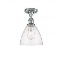 Innovations Lighting 516-1C-PC-GBD-754 - Bristol - 1 Light - 8 inch - Polished Chrome - Semi-Flush Mount