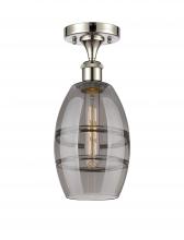 Innovations Lighting 516-1C-PN-G557-6SM - Vaz - 1 Light - 6 inch - Polished Nickel - Semi-Flush Mount