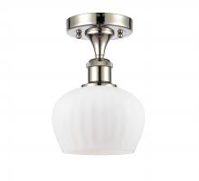 Innovations Lighting 516-1C-PN-G91 - Fenton - 1 Light - 7 inch - Polished Nickel - Semi-Flush Mount