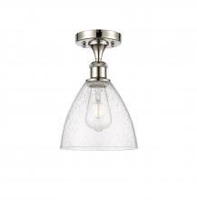 Innovations Lighting 516-1C-PN-GBD-754 - Bristol - 1 Light - 8 inch - Polished Nickel - Semi-Flush Mount