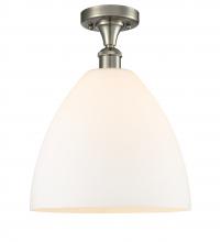 Innovations Lighting 516-1C-SN-GBD-121 - Bristol - 1 Light - 12 inch - Brushed Satin Nickel - Semi-Flush Mount