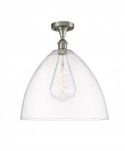 Innovations Lighting 516-1C-SN-GBD-162 - Bristol - 1 Light - 16 inch - Brushed Satin Nickel - Semi-Flush Mount