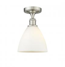 Innovations Lighting 516-1C-SN-GBD-751 - Bristol - 1 Light - 8 inch - Brushed Satin Nickel - Semi-Flush Mount