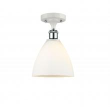 Innovations Lighting 516-1C-WPC-GBD-751 - Bristol - 1 Light - 8 inch - White Polished Chrome - Semi-Flush Mount