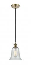 Innovations Lighting 516-1P-AB-G2812 - Hanover - 1 Light - 6 inch - Antique Brass - Cord hung - Mini Pendant