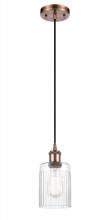 Innovations Lighting 516-1P-AC-G342 - Hadley - 1 Light - 5 inch - Antique Copper - Cord hung - Mini Pendant