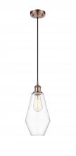 Innovations Lighting 516-1P-AC-G652-7 - Cindyrella - 1 Light - 7 inch - Antique Copper - Cord hung - Mini Pendant