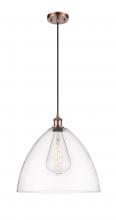 Innovations Lighting 516-1P-AC-GBD-162 - Bristol - 1 Light - 16 inch - Antique Copper - Cord hung - Pendant