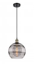 Innovations Lighting 516-1P-BAB-G556-10SM - Rochester - 1 Light - 10 inch - Black Antique Brass - Cord hung - Mini Pendant