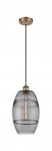 Innovations Lighting 516-1P-BB-G557-8SM - Vaz - 1 Light - 8 inch - Brushed Brass - Cord hung - Mini Pendant