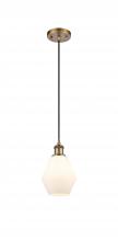 Innovations Lighting 516-1P-BB-G651-6 - Cindyrella - 1 Light - 6 inch - Brushed Brass - Cord hung - Mini Pendant