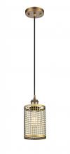 Innovations Lighting 516-1P-BB-M18-BB - Nestbrook - 1 Light - 5 inch - Brushed Brass - Mini Pendant
