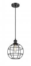 Innovations Lighting 516-1P-BK-CE-8-BK - Lake Placid - 1 Light - 8 inch - Matte Black - Mini Pendant