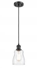 Innovations Lighting 516-1P-BK-G392 - Ellery - 1 Light - 5 inch - Matte Black - Cord hung - Mini Pendant