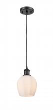 Innovations Lighting 516-1P-BK-G461-6 - Norfolk - 1 Light - 6 inch - Matte Black - Cord hung - Mini Pendant