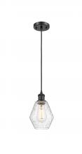 Innovations Lighting 516-1P-BK-G654-6 - Cindyrella - 1 Light - 6 inch - Matte Black - Cord hung - Mini Pendant