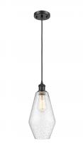 Innovations Lighting 516-1P-BK-G654-7 - Cindyrella - 1 Light - 7 inch - Matte Black - Cord hung - Mini Pendant