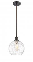 Innovations Lighting 516-1P-OB-G1215-8 - Athens Water Glass - 1 Light - 8 inch - Oil Rubbed Bronze - Cord hung - Mini Pendant