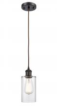 Innovations Lighting 516-1P-OB-G802 - Clymer - 1 Light - 4 inch - Oil Rubbed Bronze - Cord hung - Mini Pendant