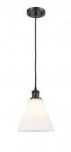 Innovations Lighting 516-1P-OB-GBC-81 - Berkshire - 1 Light - 8 inch - Oil Rubbed Bronze - Cord hung - Mini Pendant