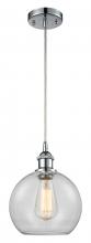 Innovations Lighting 516-1P-PC-G122C-8CL - Athens - 1 Light - 8 inch - Polished Chrome - Cord hung - Mini Pendant