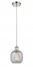 Innovations Lighting 516-1P-PN-G104 - Belfast - 1 Light - 6 inch - Polished Nickel - Cord hung - Mini Pendant