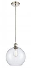 Innovations Lighting 516-1P-PN-G124-10 - Athens - 1 Light - 10 inch - Polished Nickel - Cord hung - Mini Pendant