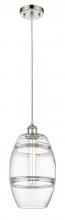 Innovations Lighting 516-1P-PN-G557-8CL - Vaz - 1 Light - 8 inch - Polished Nickel - Cord hung - Mini Pendant