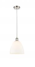 Innovations Lighting 516-1P-PN-GBD-91 - Bristol - 1 Light - 9 inch - Polished Nickel - Cord hung - Mini Pendant