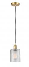 Innovations Lighting 516-1P-SG-G112 - Cobbleskill - 1 Light - 5 inch - Satin Gold - Cord hung - Mini Pendant