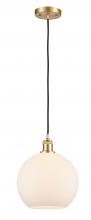 Innovations Lighting 516-1P-SG-G121-10 - Athens - 1 Light - 10 inch - Satin Gold - Cord hung - Mini Pendant