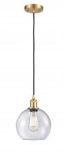 Innovations Lighting 516-1P-SG-G124 - Athens - 1 Light - 8 inch - Satin Gold - Cord hung - Mini Pendant