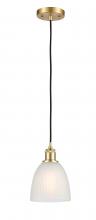 Innovations Lighting 516-1P-SG-G381 - Castile - 1 Light - 6 inch - Satin Gold - Cord hung - Mini Pendant