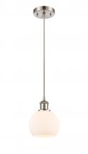 Innovations Lighting 516-1P-SN-G121-6 - Athens - 1 Light - 6 inch - Brushed Satin Nickel - Cord hung - Mini Pendant